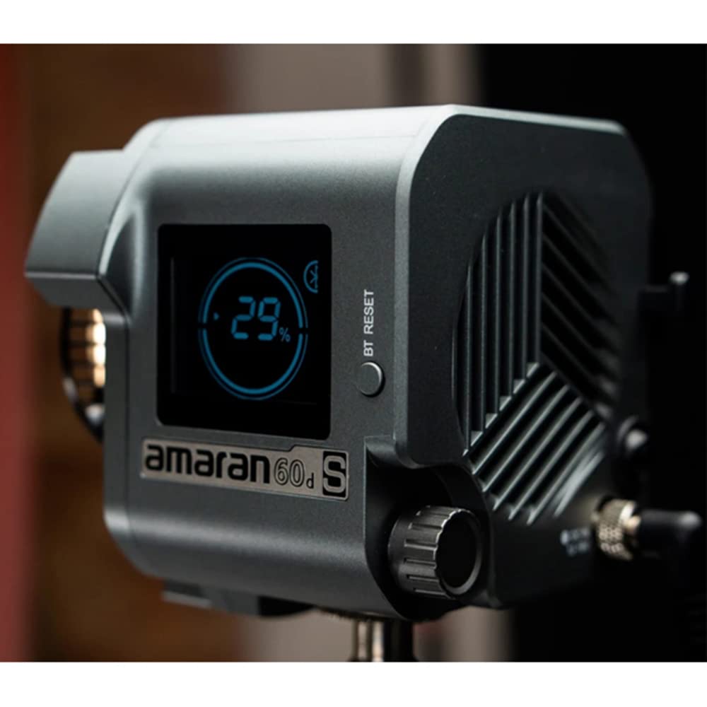 Aputure Amaran 60D S,Amaran 60D COB Daylight LED Video Light,65W 5600k Bluetooth App Control 8 Built-in Lighting Effects DC/AC Power Supply