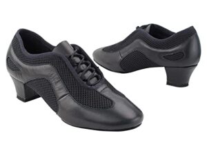 very fine dancesport shoes ballroom practice lady dance shoes cd702bbx black leather - size 6.5