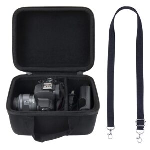 co2crea hard case replacement for canon eos m50 mark ii/canon eos m50 mirrorless camera vlogging camera kit, black case