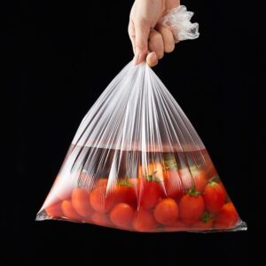 700 Count- Variety Heavy Duty Plastic Produce Bag On A Roll, Small & Medium 7.9"x11.8" & 9.8"x13.8", BPA-Free, Clear, Food Grade, Fruits, Vegetables, Bread & More