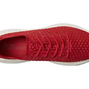 ECCO Women's Therap Lace Sneaker, Chili RED Nubuck, 8-8.5