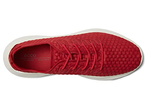 ECCO Women's Therap Lace Sneaker, Chili RED Nubuck, 8-8.5