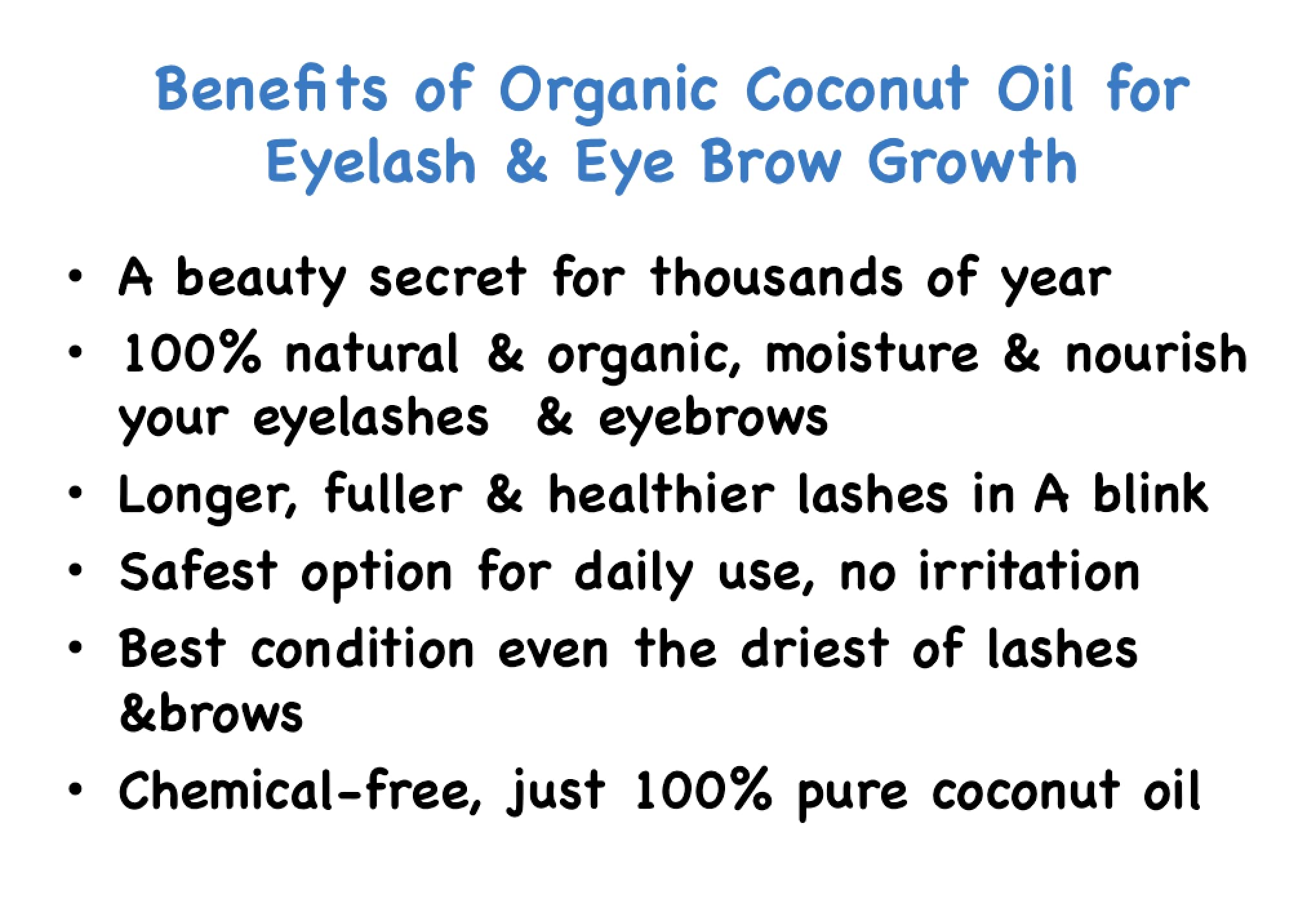 NatureCall Coconut Oil for Eyelash and Eyebrow Growth (pack of 1, 10ml bottle)