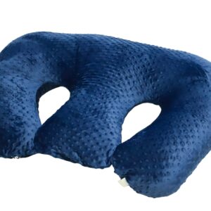 Twin Z Pillow Navy 6 uses in 1 Twin Nursing Pillow Breastfeeding, Bottlefeeding, Tummy Time, Reflux, Support and Pregnancy Pillow