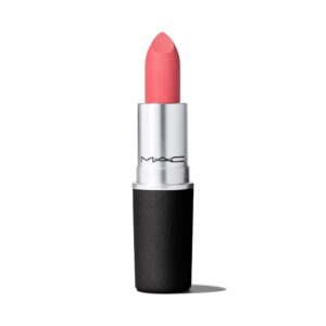 m.a.c. powder kiss lipstick - 930 brickthrough (warm dusty rose), 0.1 ounce