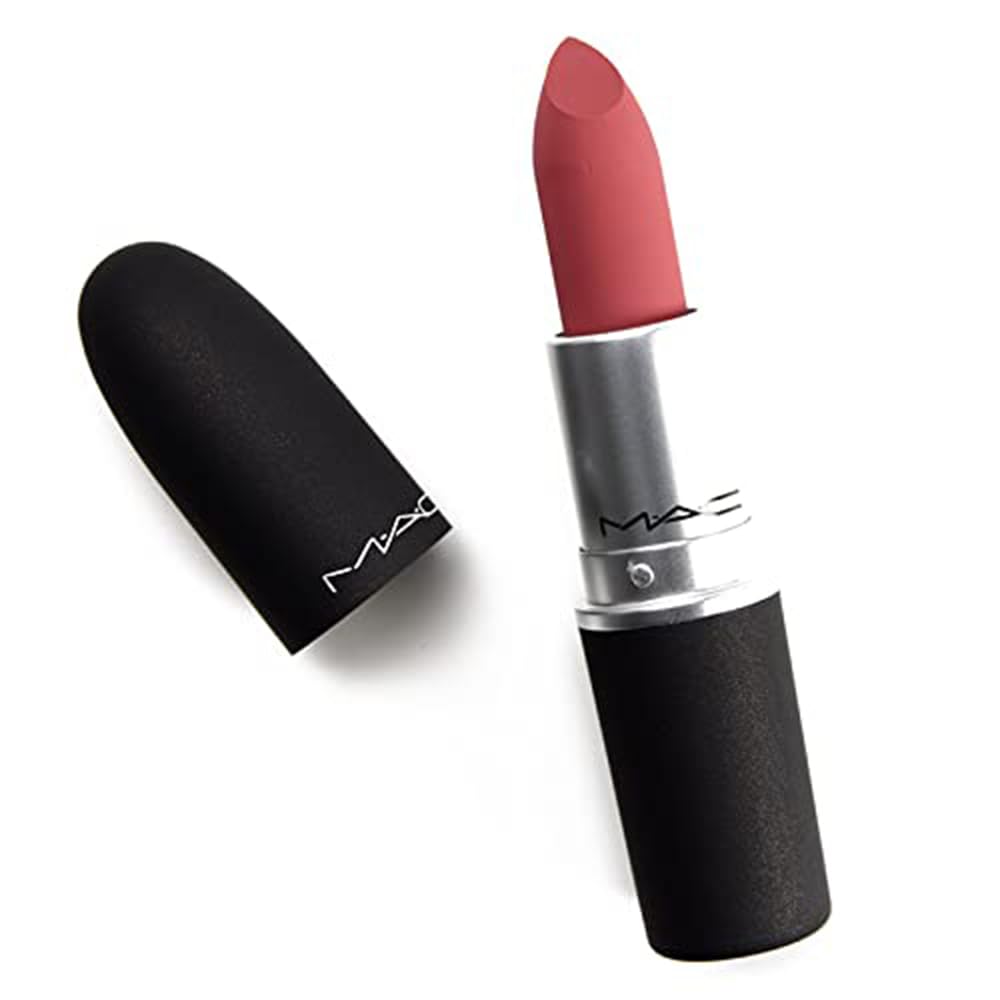 M.A.C. Powder Kiss Lipstick - 930 Brickthrough (Warm dusty rose), 0.1 Ounce