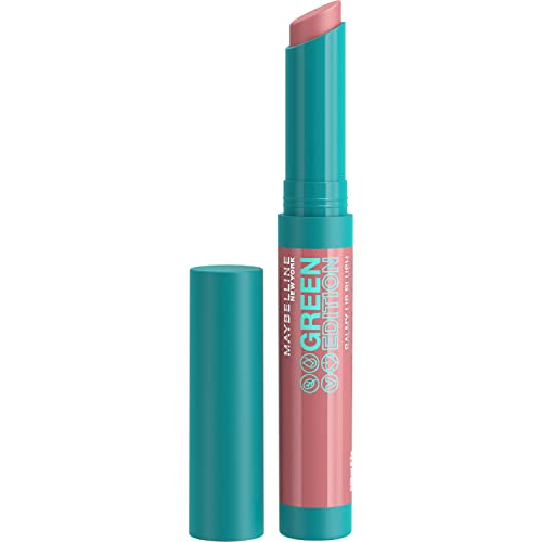 Maybelline Green Edition Balmy Lip Blush, Formulated With Mango Oil, Moonlight, Pink Nude, 1 Count