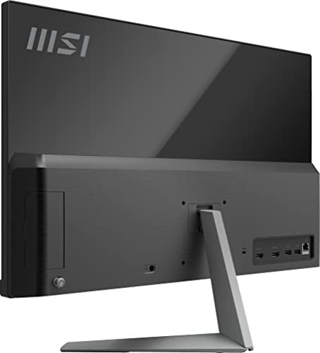 MSI Modern AM242 AIO Desktop, 23.8" FHD IPS-Grade LED, Intel Pentium G7505, 4GB Memory, 128GB SSD, WiFi 5, BT 5.1, Black, Windows 11 PRO (11M-893US)