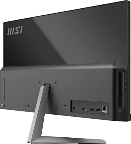 MSI Modern AM242 AIO Desktop, 23.8" FHD IPS-Grade LED, Intel Pentium G7505, 4GB Memory, 128GB SSD, WiFi 5, BT 5.1, Black, Windows 11 PRO (11M-893US)