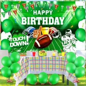 Football Birthday Party Decorations Super Football Bowl Game Backdrop Banner Football Background Backdrop Football Theme Birthday Party Supplies Touchdown Banner Football Birthday Party Decor