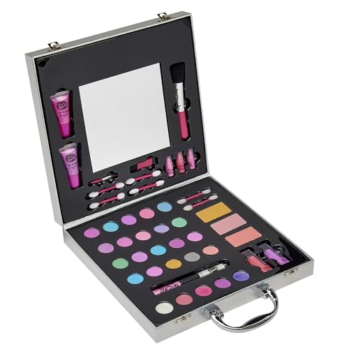 Shimmer 'n Sparkle Glitter Makeover Studio Beauty Kit – All-in-One Beauty for Eye, Cheeks and Lips for Ages 8 and Up