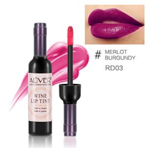 Wine Lip Tint 6 Colors, Lip Stain Set Long Lasting Liquid Lipstick, Waterproof and Moiturizing Matte Lip Gloss Set for Women Makeup - 6 Colors