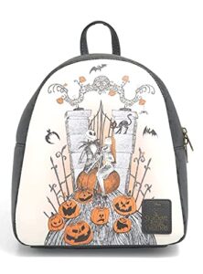 loungefly the nightmare before christmas jack & sally graveyard mini backpack