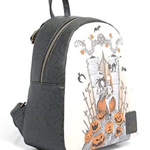 Loungefly The Nightmare Before Christmas Jack & Sally Graveyard Mini Backpack