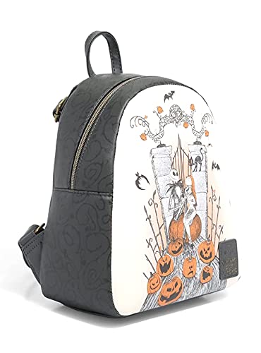 Loungefly The Nightmare Before Christmas Jack & Sally Graveyard Mini Backpack