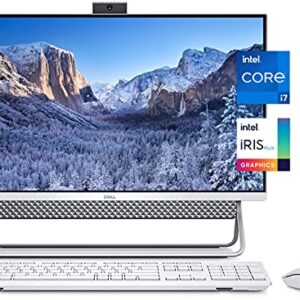 Dell Inspiron 7700 All in One Desktop 27inch FHD IPS Touchscreen, 11th Gen Intel Core i7-1165G7 Processor WiFi, Popup Webcam,Wireless MouseKeyboard, Win 10, Silver (Latest Model), 32GB RAM | 1 TB SSD