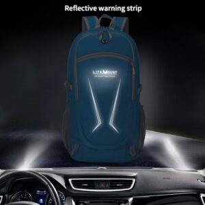 LITEMOUNT Lightweight Packable Backpack, Hiking Backpack, Outdoor Travel Daypack (Blue)
