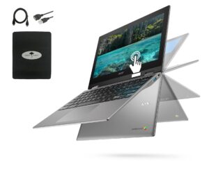acer newest chromebook spin 311 convertible laptop, mediatek mt8183c 8-core processor, 11.6" hd touchscreen, 4gb lpddr4x, 32gb emmc, wifi 5, bluetooth, chrome os, w/ghost manta accessories