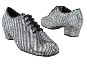 very fine salsa, latin, ballroom women dance shoes classic series 2001 1.5 inch heel (black sparklenet, women, numeric_10)