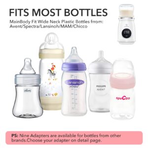 Bottle Warmer, Befano Baby Bottle Warmer Portable Bottle Warmer for Breastmilk or Baby Formula Travel Bottle Warmer with Digital Display & Accurate (Portable Bottle Warmer)