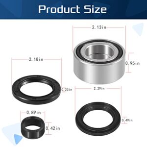 Front Wheel Bearings & Seals Kit Fit for Honda Foreman TRX400 / TRX450 / TRX500 / TRX680 FE FM FPE FPM, Pre Lubricated, Stable Performance