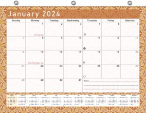 2024 calendar 12 months student calendar/planner for 3-ring binder, desk, or wall -v025