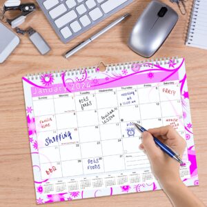 2024 Monthly Spiral-Bound Wall/Desk Calendar - 12 Months Desktop/Wall Blotter Calendar/Planner - (Edition #010)