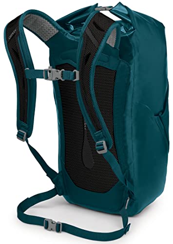 Osprey Transporter 30L Roll Top Waterproof Laptop Backpack, Night Jungle Blue