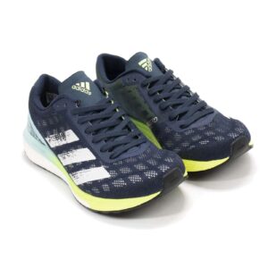 adidas womens adizero boston 9 running sneakers shoes - blue,white - size 5.5 m