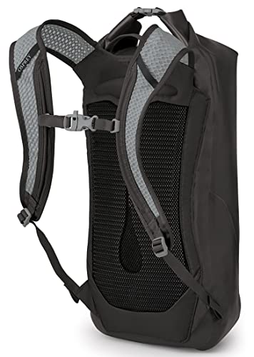 Osprey Transporter 18L Roll Top Waterproof Laptop Backpack, Black