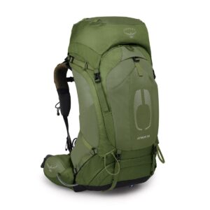 osprey atmos ag 50l men's backpacking backpack, mythical green, s/m