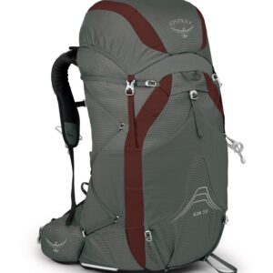 Osprey Eja 58L Women's Ultralight Backpacking Backpack, Cloud Grey, WM/L