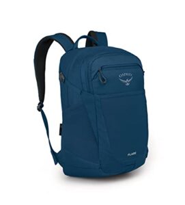 osprey flare everyday laptop backpack, night shift blue