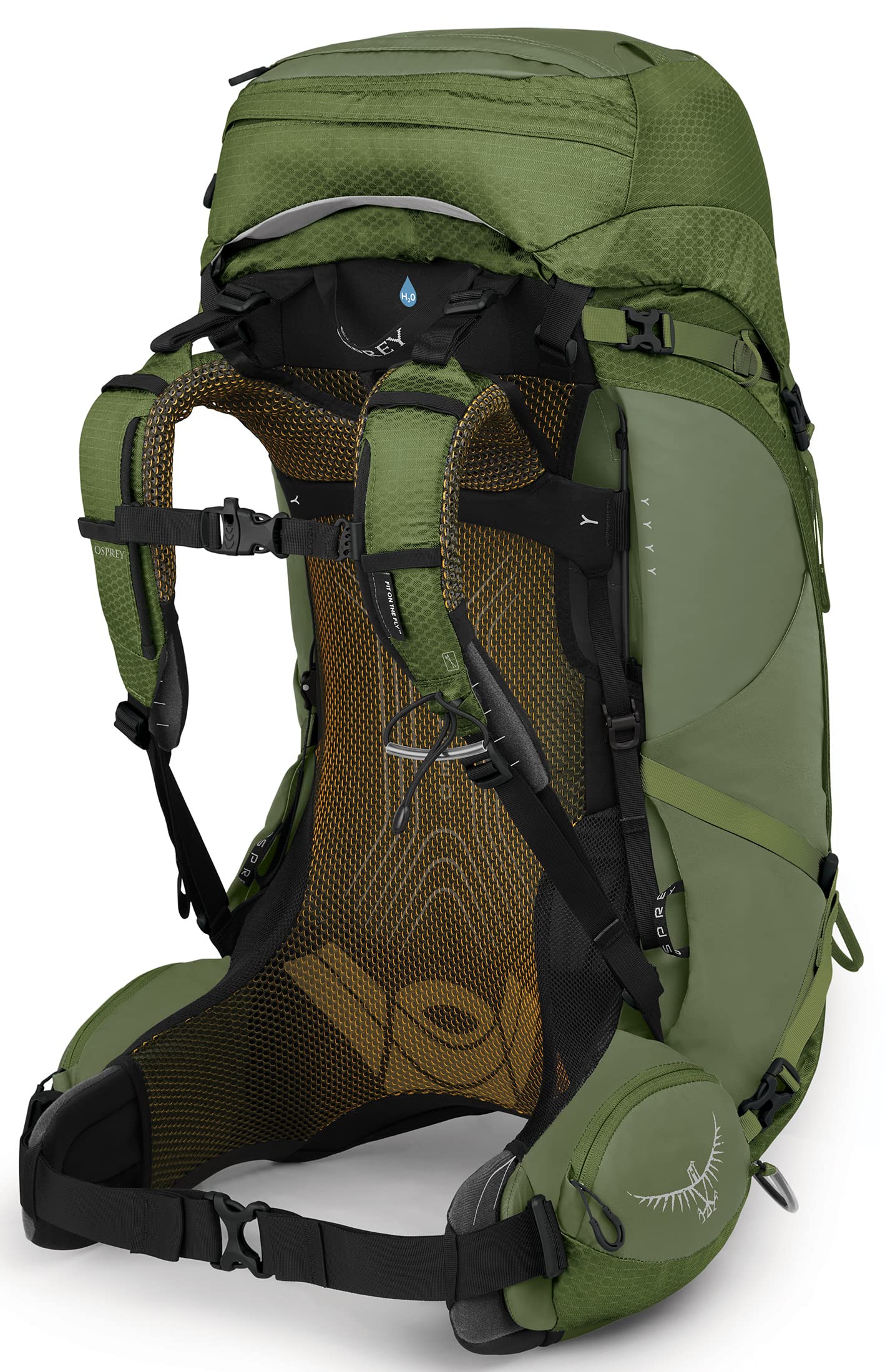 Osprey Atmos AG 50L Men's Backpacking Backpack, Mythical Green, L/XL