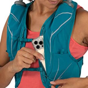 Osprey Dyna LT Women's Running Hydration Vest with Hydraulics Soft Flasks, Slate Grey, Large