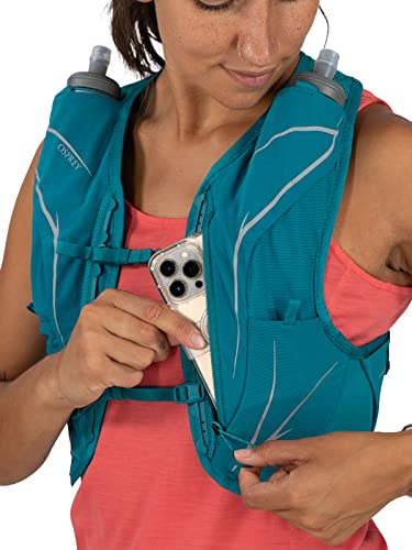 Osprey Dyna LT Women's Running Hydration Vest with Hydraulics Soft Flasks, Slate Grey, Large