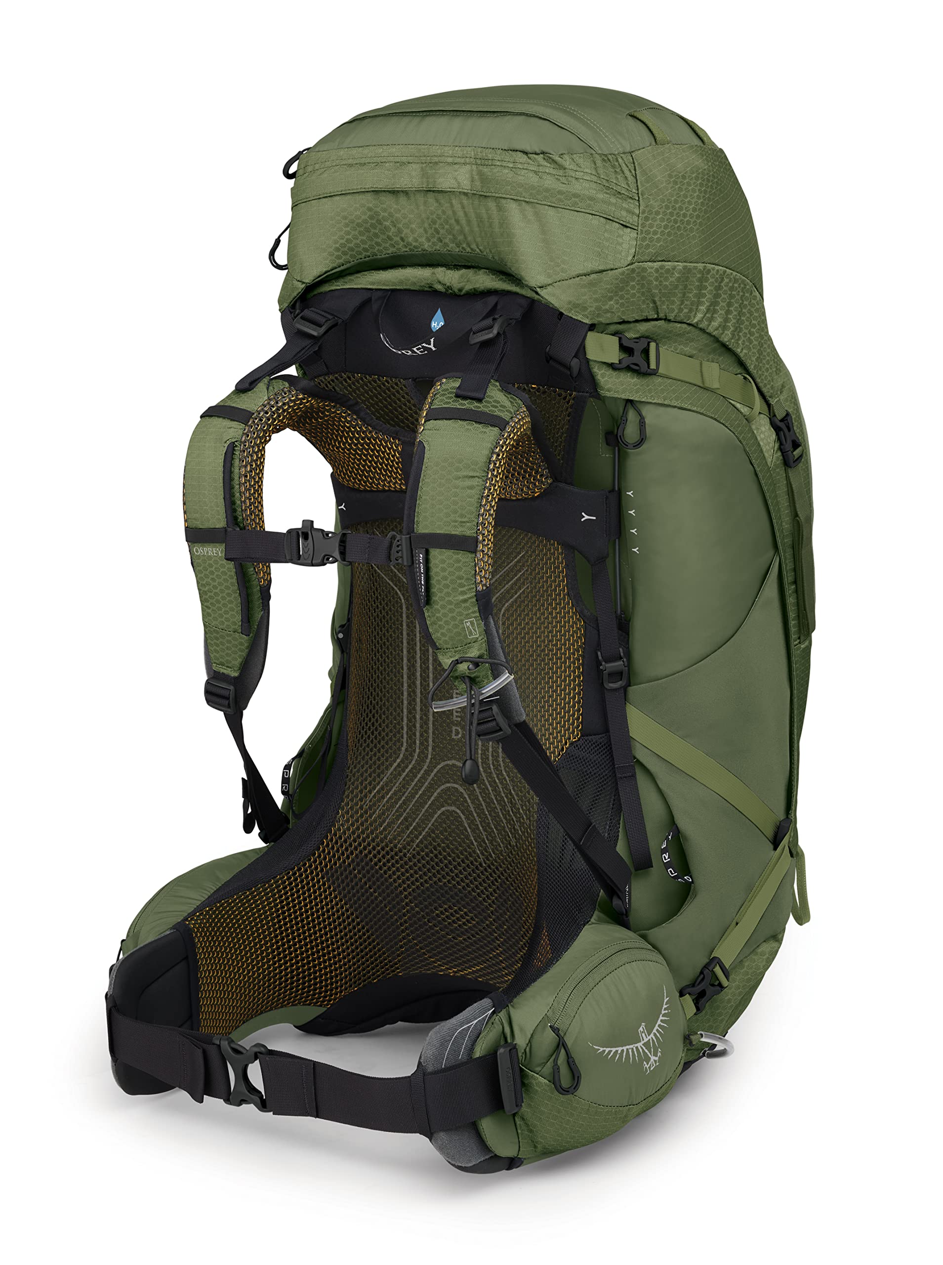 Osprey Atmos AG 65L Men's Backpacking Backpack, Mythical Green, Large/X-Large