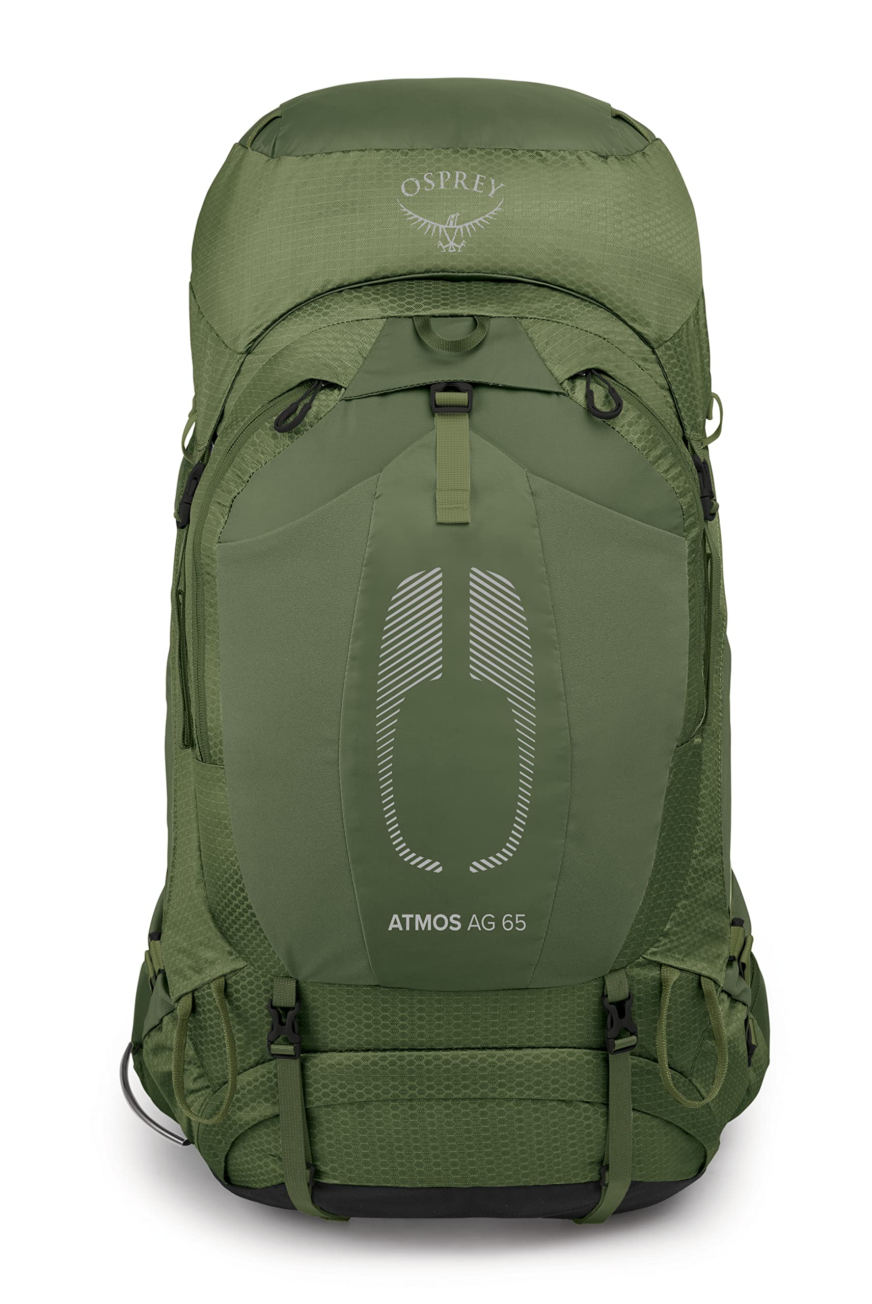 Osprey Atmos AG 65L Men's Backpacking Backpack, Mythical Green, Large/X-Large