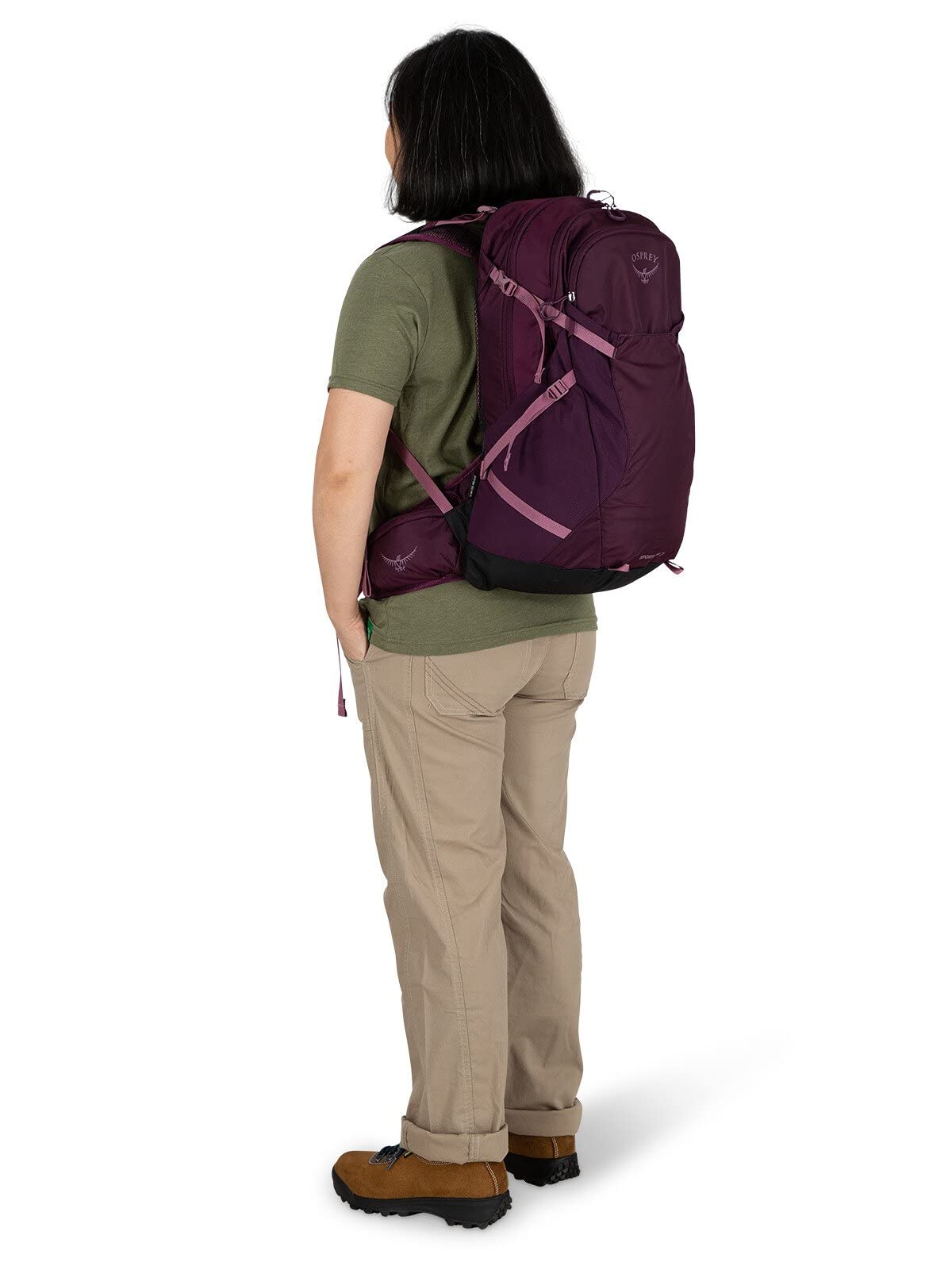 Osprey Sportlite 25L Unisex Hiking Backpack, Aubergine Purple, S/M