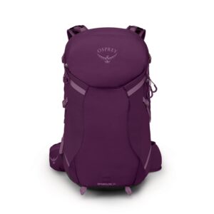 Osprey Sportlite 25L Unisex Hiking Backpack, Aubergine Purple, S/M