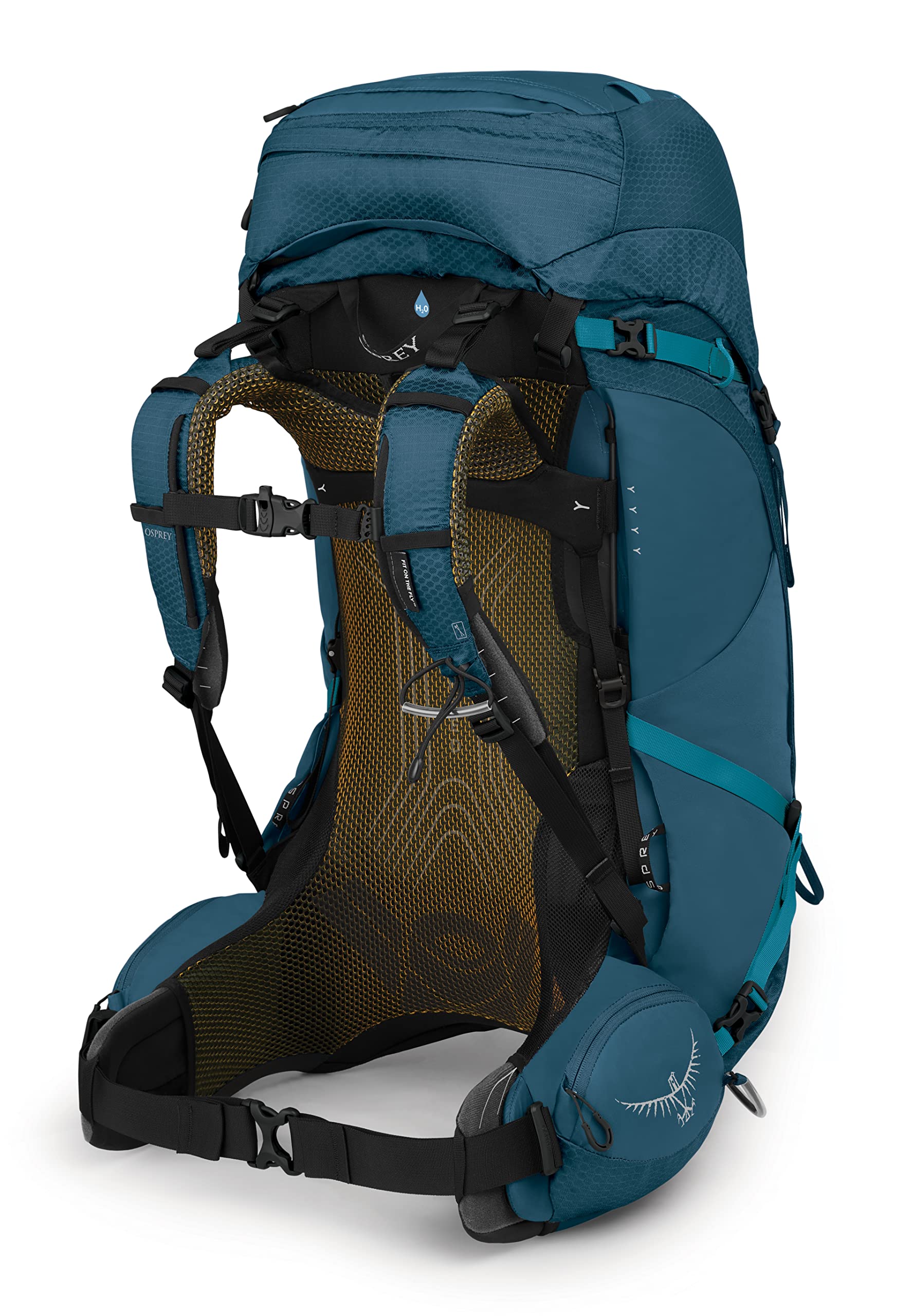 Osprey Atmos AG 50L Men's Backpacking Backpack, Venturi Blue, S/M