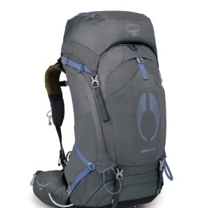 Osprey Aura AG 50L Women's Backpacking Backpack, Tungsten Grey, WXS/S