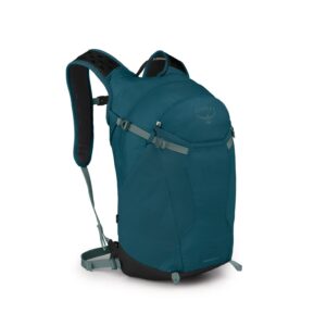 osprey sportlite 20l unisex hiking backpack, night jungle blue