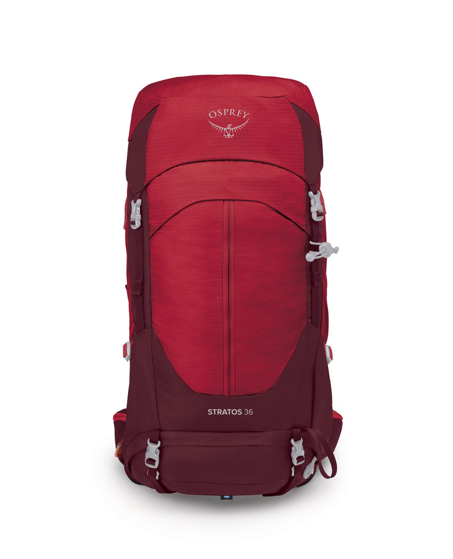 Osprey Stratos 36L Men's Hiking Backpack, Poinsettia Red