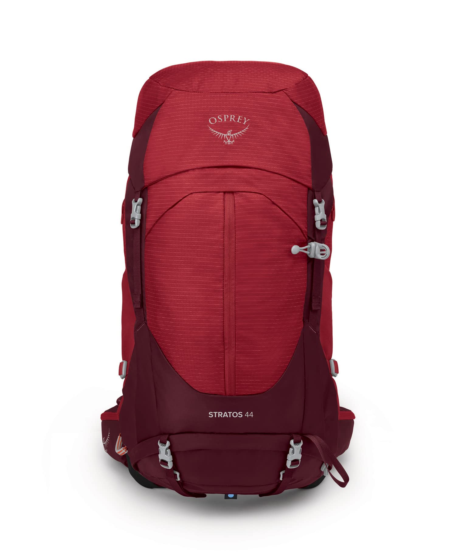 Osprey Stratos 44L Men's Hiking Backpack, Poinsettia Red