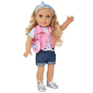 Gift Boutique 18 Inch Girl Doll, Fashion Doll with Fine Blond Hair for Styling Clothes Shoes and Accessories Princess Doll for Girls and Kids