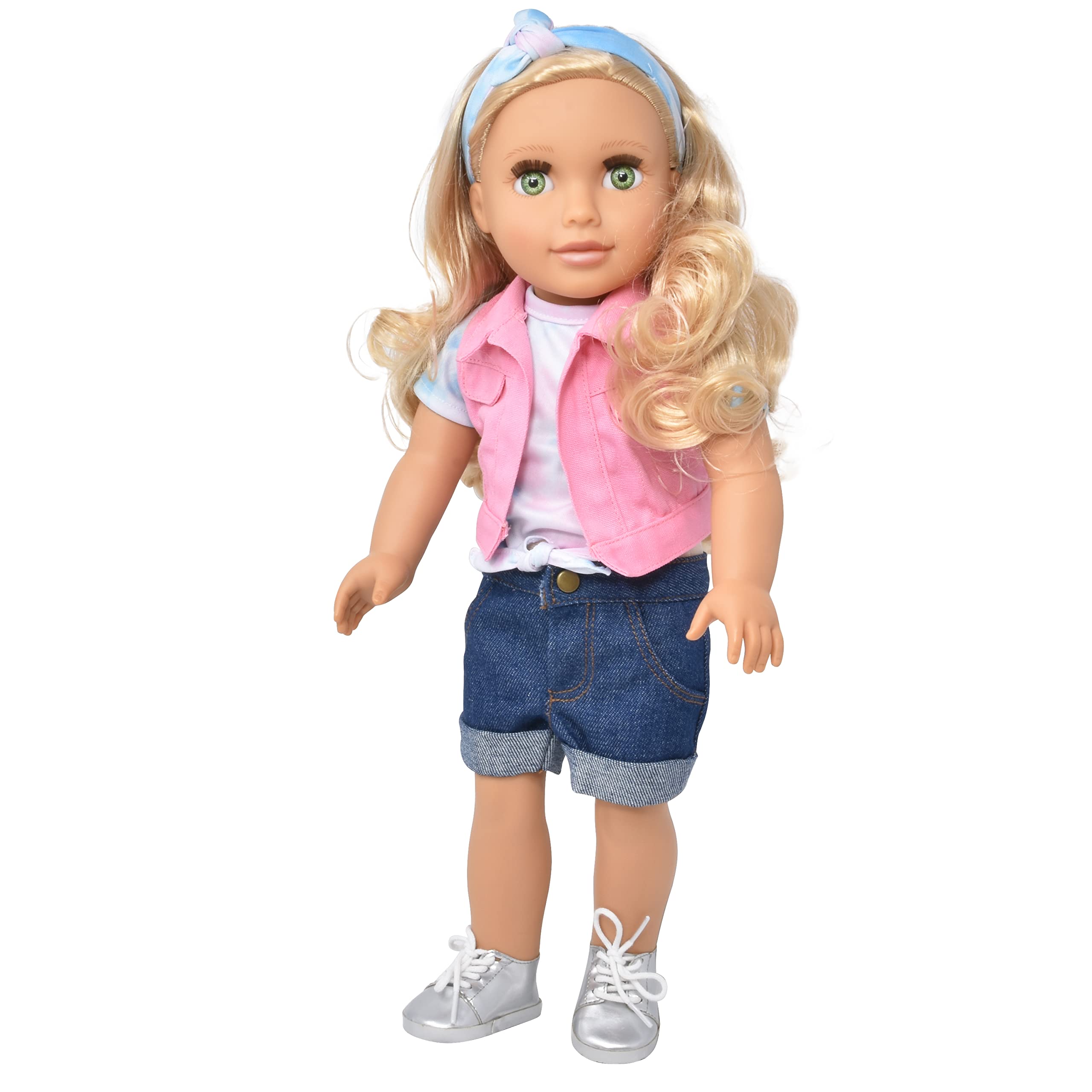 Gift Boutique 18 Inch Girl Doll, Fashion Doll with Fine Blond Hair for Styling Clothes Shoes and Accessories Princess Doll for Girls and Kids