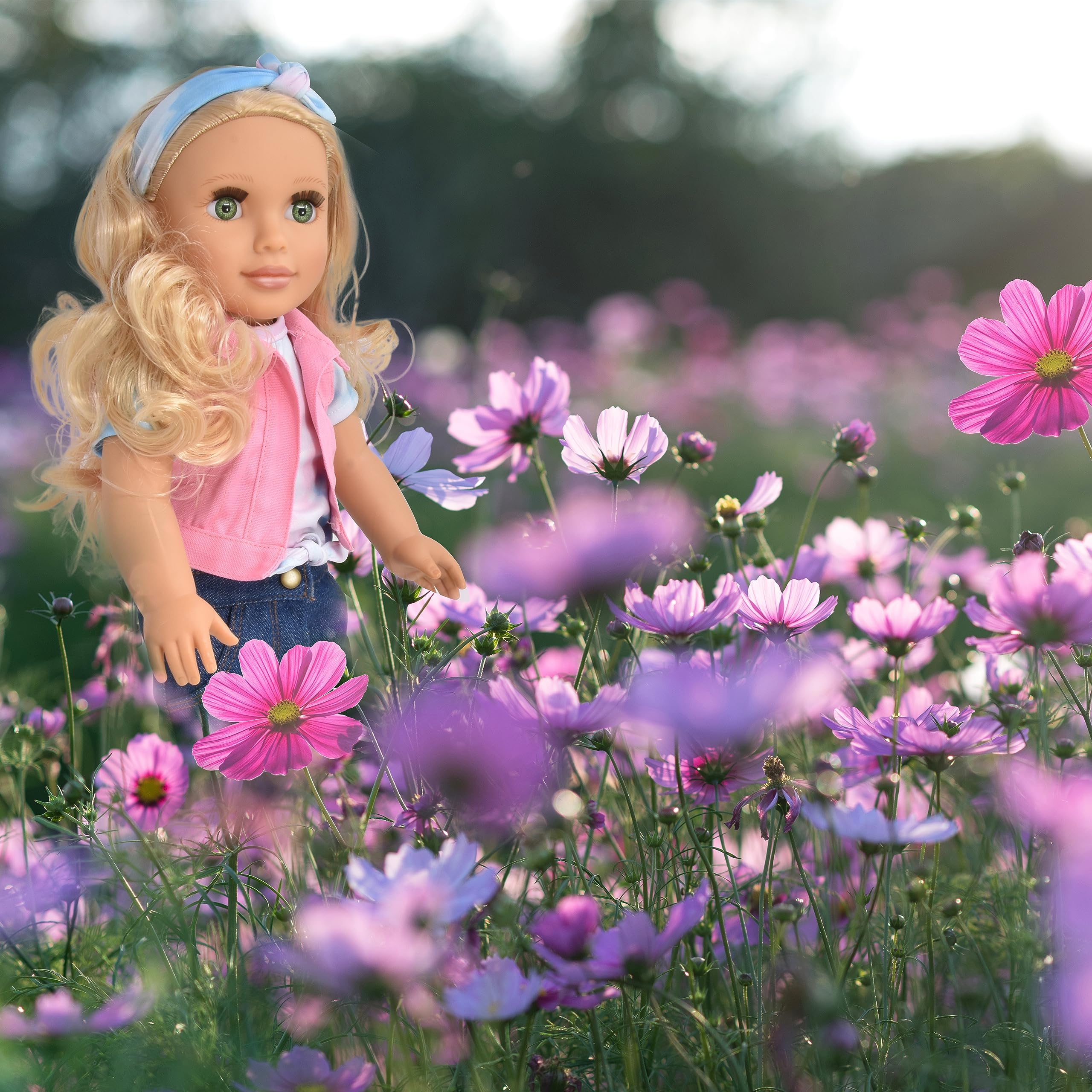 Gift Boutique 18 Inch Girl Doll, Fashion Doll with Fine Blond Hair for Styling Clothes Shoes and Accessories Princess Doll for Girls and Kids