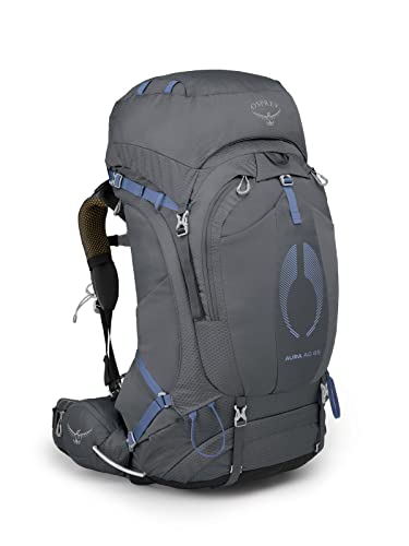 Osprey Aura AG 65L Women's Backpacking Backpack, Tungsten Grey, Medium/Large