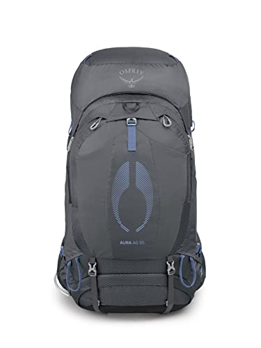 Osprey Aura AG 65L Women's Backpacking Backpack, Tungsten Grey, Medium/Large